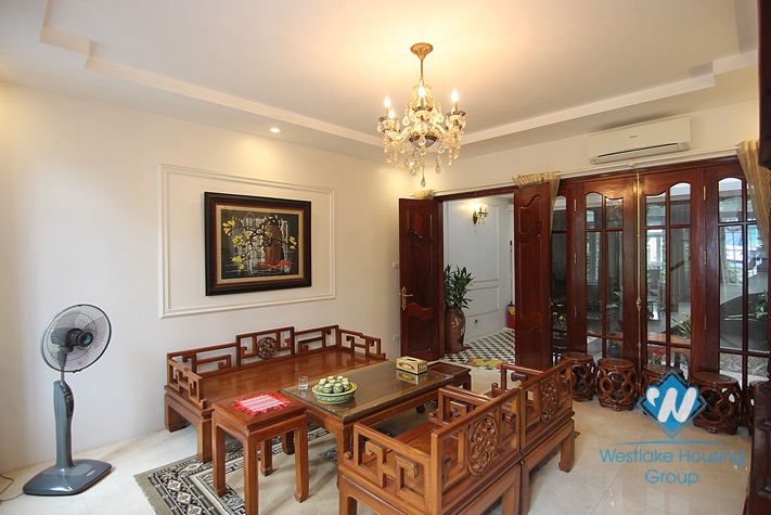 Gorgerous 04 bedrooms house with fully furnished  for lease in Tay Ho area.